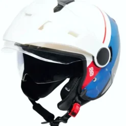Casco Touring OJ Viaggio ADV Bianco Rosso Blu