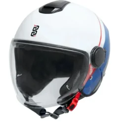 Casco Touring OJ Viaggio ADV Bianco Rosso Blu