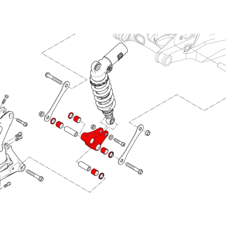 Cnc Racing Ap004B Bilanciere Sospensione Posteriore Ducati Panigale V4 Streetfighter V4