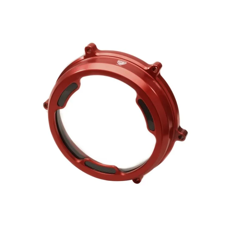 Cnc Racing Ca201B Carter Trasparente Con Inserti In Carbonio Per Frizioni Ad Olio Ducati Panigale