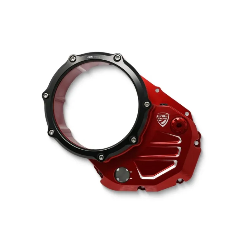 Cnc Racing Ca502Rb Carter Trasparente Per Frizioni Ad Olio Ducati Bicolor