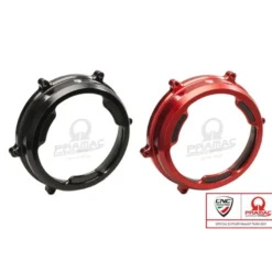 Cnc Racing Ca201Rpr Carter Trasparente Con Inserti In Carbonio Per Frizioni Ad Olio Ducati Panigale Pramac Racing Lim. Ed.