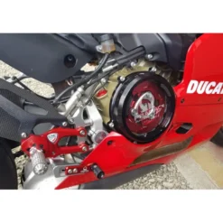 Cnc Racing Ca201Rpr Carter Trasparente Con Inserti In Carbonio Per Frizioni Ad Olio Ducati Panigale Pramac Racing Lim. Ed.