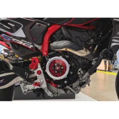 Cnc Racing CA510SB Carter trasparente per frizioni ad olio Ducati BICOLOR Argento/Nero
