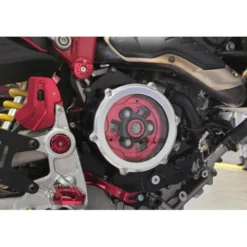 Cnc Racing CA510SG Carter trasparente per frizioni ad olio Ducati BICOLOR Argento/Oro