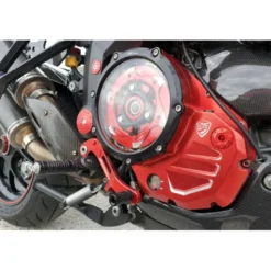 Cnc Racing Ca501Sr Carter Trasparente Per Frizioni Ad Olio Ducati Bicolor