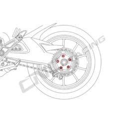 Cnc Racing Da383G Dadi Corona Aprilia M10X1.25