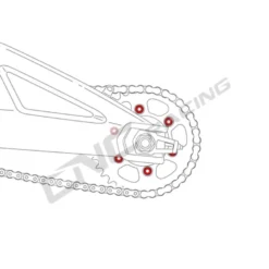 Cnc Racing Da387R Dadi Corona M10X1.25