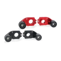 Cnc Racing TD016R Cursori Tendicatena Racing con tampone Ducati Rosso