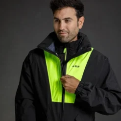 Completo Antipioggia Ls2 X-Rain Nero H-V Giallo