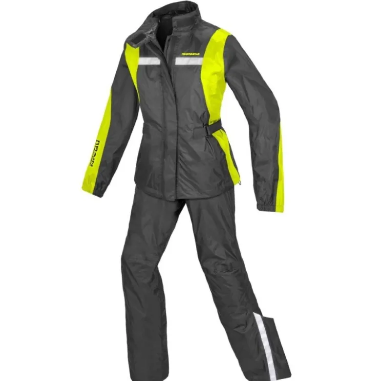 Completo Donna Antipioggia Spidi Touring Rain Kit Lady Giallo Fluo
