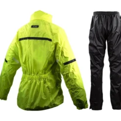 Completo Impermeabile Antipioggia Ls2 Tonic Uomo Rain Suit Alta Visibilità Giallo