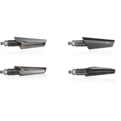 Coppia Frecce Moto Chaft Led Harper Nero Fumè IN1131