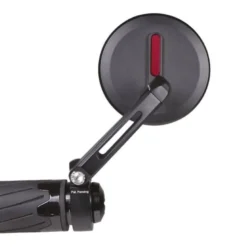 Coppia Specchietti Chaft End Bar Omologati Damon Rosso IN1070