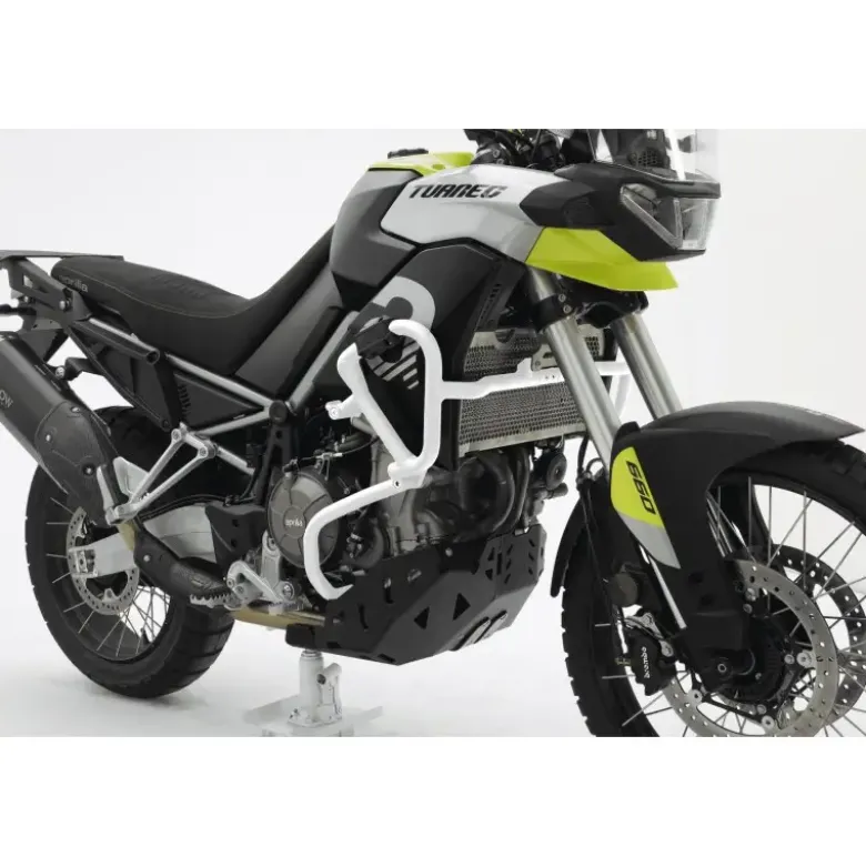 Crash Bar In Alluminio Per Aprilia Tuareg 660 2022 Bianco