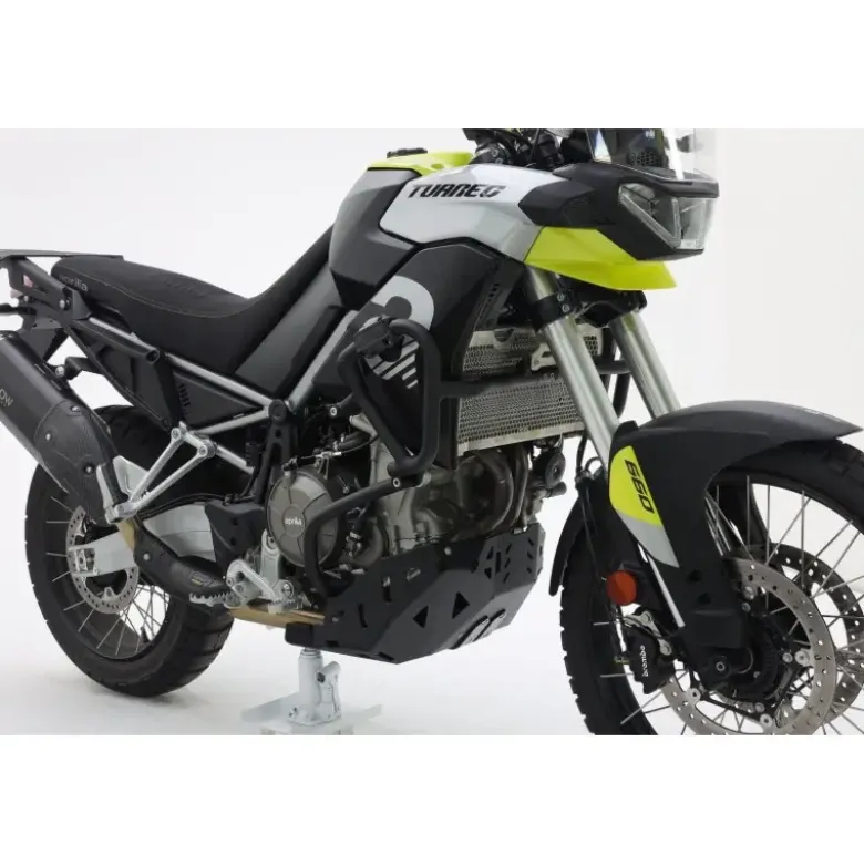 Crash Bar In Alluminio Per Aprilia Tuareg 660 2022 Nero Testurizzato