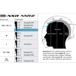 Cuffia Shoei Type-E Center Pad S5 Per Caschi NXR / NXR 2