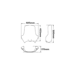 Cupolino Isotta Alta Protezione per BMW R 1200 Gs Standard dal 2004 al 2012 Fumé Chiaro