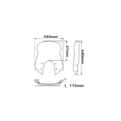 Cupolino Isotta Altissima Protezione per BMW R 1200 St dal 2004 al 2007 Trasparente