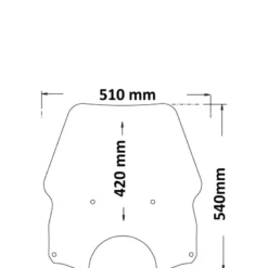 Cupolino Isotta Alto Husqvarna Norden 901 2022 Trasparente