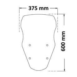 Cupolino Isotta Alto Moto Guzzi V100 Mandello / Mandello S 2023 Fumé Chiaro