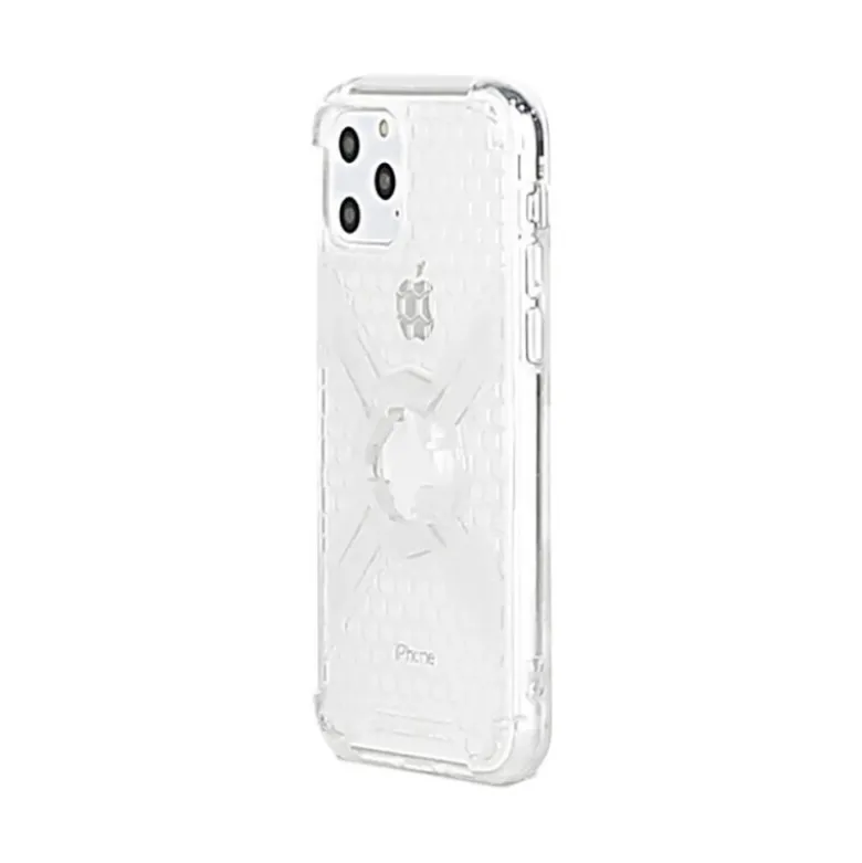 Custodia Adatta per iPhone 11 Max Con Supporto Cube X-Guard Trasparente