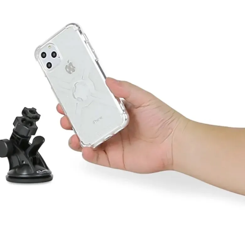 Custodia Adatta per iPhone 11 Max Con Supporto Cube X-Guard Trasparente
