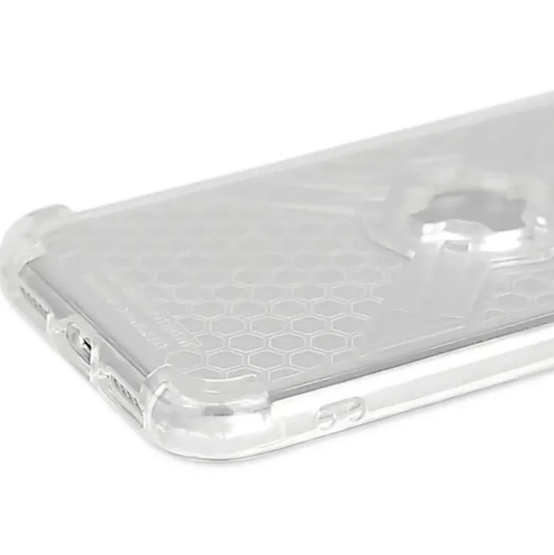 Custodia Adatta per iPhone 11 Max Con Supporto Cube X-Guard Trasparente