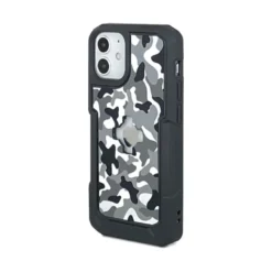 Custodia Adatta per iPhone 12 Mini Con Supporto Cube X-Guard Mimetica