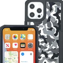 Custodia Adatta per iPhone 12 Mini Con Supporto Cube X-Guard Mimetica