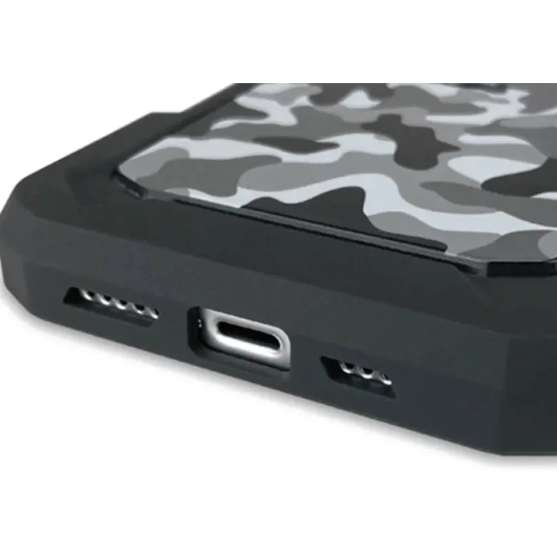 Custodia Adatta per iPhone 12/12 Pro Max Con Supporto Cube X-Guard Trasparente