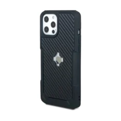 Custodia Adatta per iPhone 12/12 Pro Max Con Supporto Cube X-Guard Carbonio