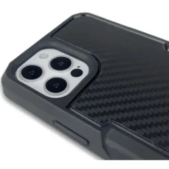 Custodia Adatta per iPhone 12/12 Pro Max Con Supporto Cube X-Guard Carbonio