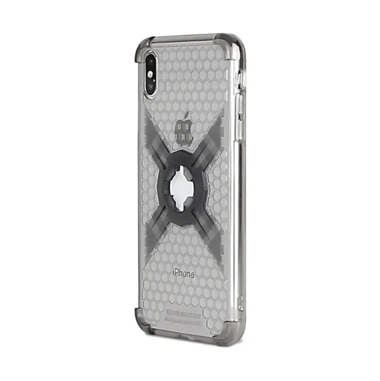 Custodia Adatta per iPhone XS Max Con Supporto Cube X-Guard Grigio Chiaro