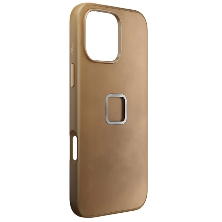 Custodia Peak Design Everyday Fabric Case iPhone 16 Pro Max Pelle Tan
