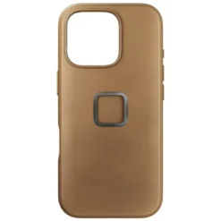 Custodia Peak Design Everyday Fabric Case iPhone 16 Pro Pelle Tan