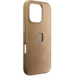 Custodia Peak Design Everyday Fabric Case iPhone 16 Pro Pelle Tan