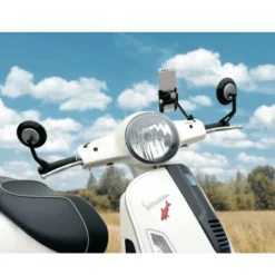 Far - Specchietto Retrovisore Bar-End Cromato Per Vespa Gts, Sei Giorni, Primavera Ed Elettrica FAR-7806CR