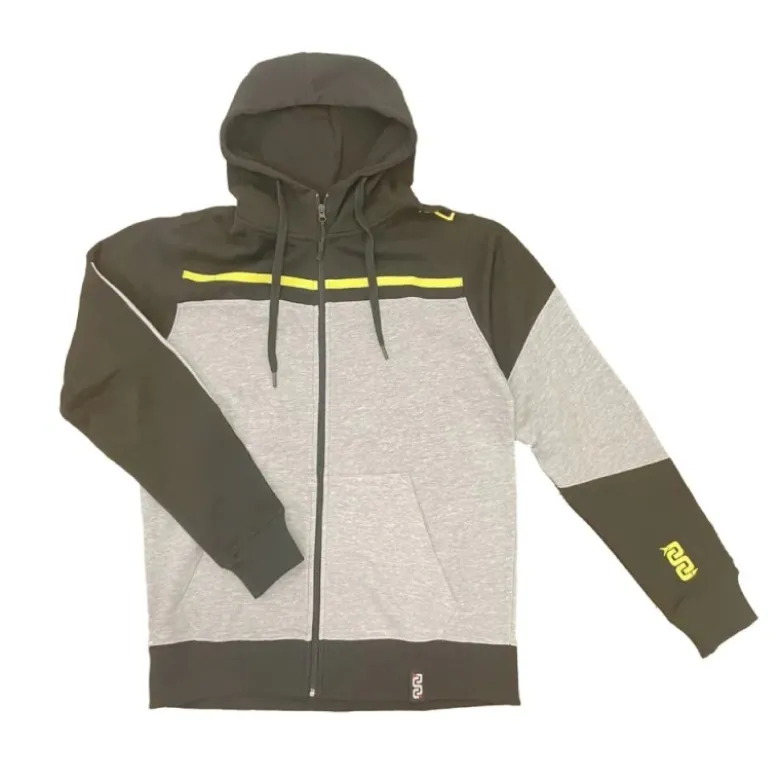Felpa con Cappuccio OJ Led Light Grigio Nero Giallo