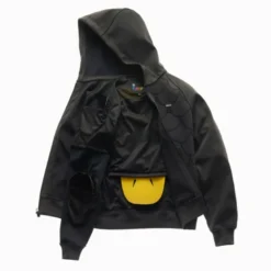 Felpa In Tessuto Blauer Easy Man Open Hoody Carp Grigio Antracite