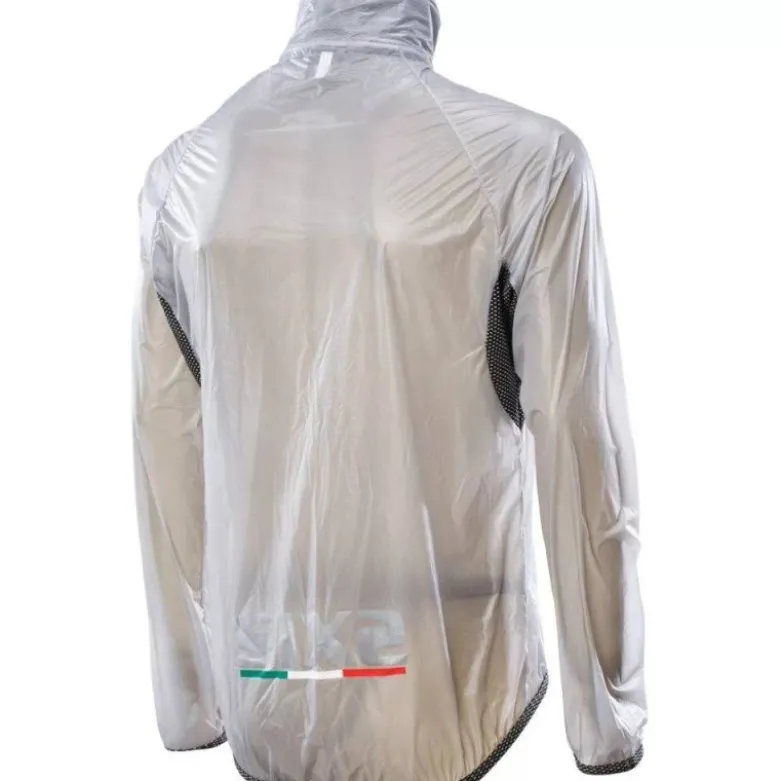 Giacca Antipioggia Sixs GHOST-JACKET Trasparente Nero Carbon