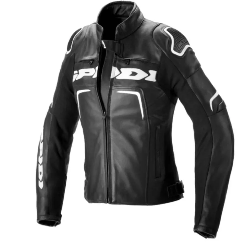 Giacca Donna in Pelle Spidi Evorider 2 Lady Nero Bianco