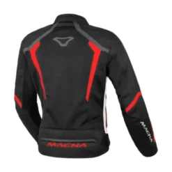 Giacca Donna in Tessuto Macna Grisca Nero Rosso