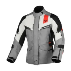 Giacca Donna in Tessuto Macna Zastra Grigio Rosso