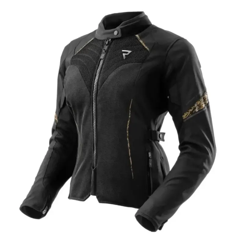 Giacca Donna In Tessuto Rebelhotn Jax Nero Oro