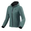 Giacca Donna In Tessuto Revit Afterburn H2O Verde Scuro