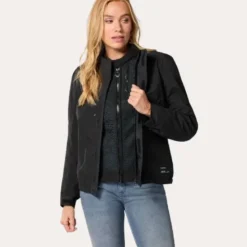 Giacca Donna In Tessuto Revit Highcrest H2O Nero
