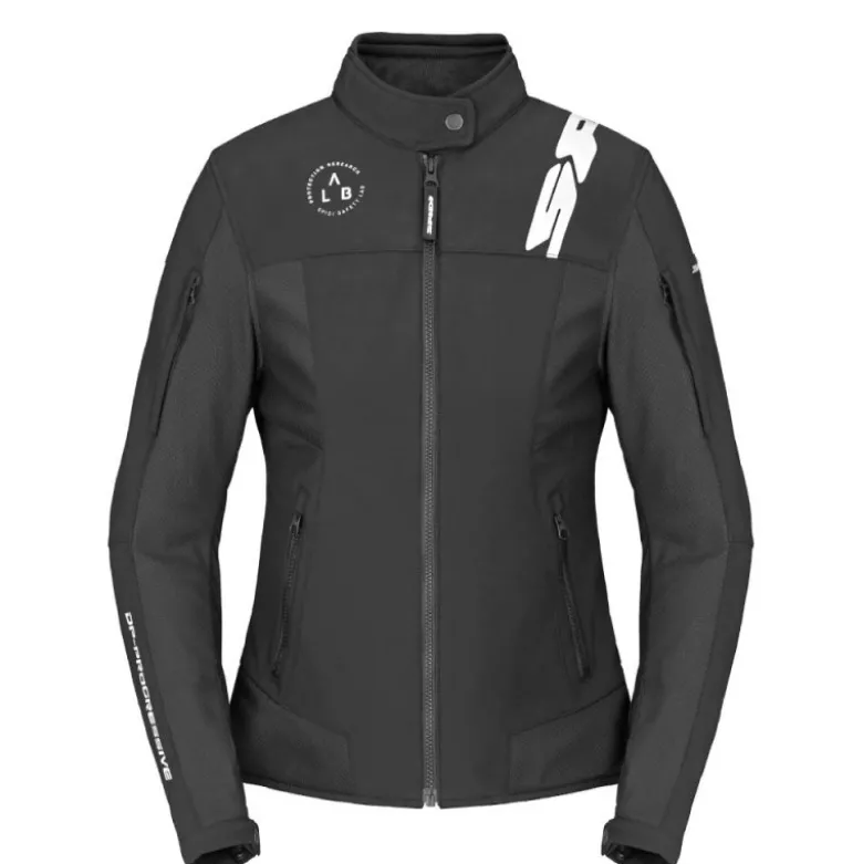 Giacca Donna In Tessuto Spidi Corsa Tex Lady Nero Bianco
