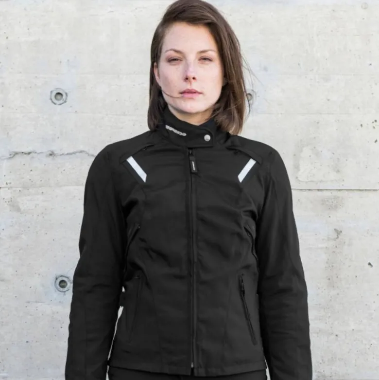 Giacca Donna in Tessuto Spidi Ellabike Nero