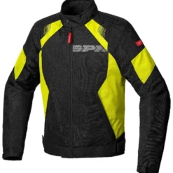 Giacca Donna in Tessuto Spidi Flash Evo Nero Giallo Fluo